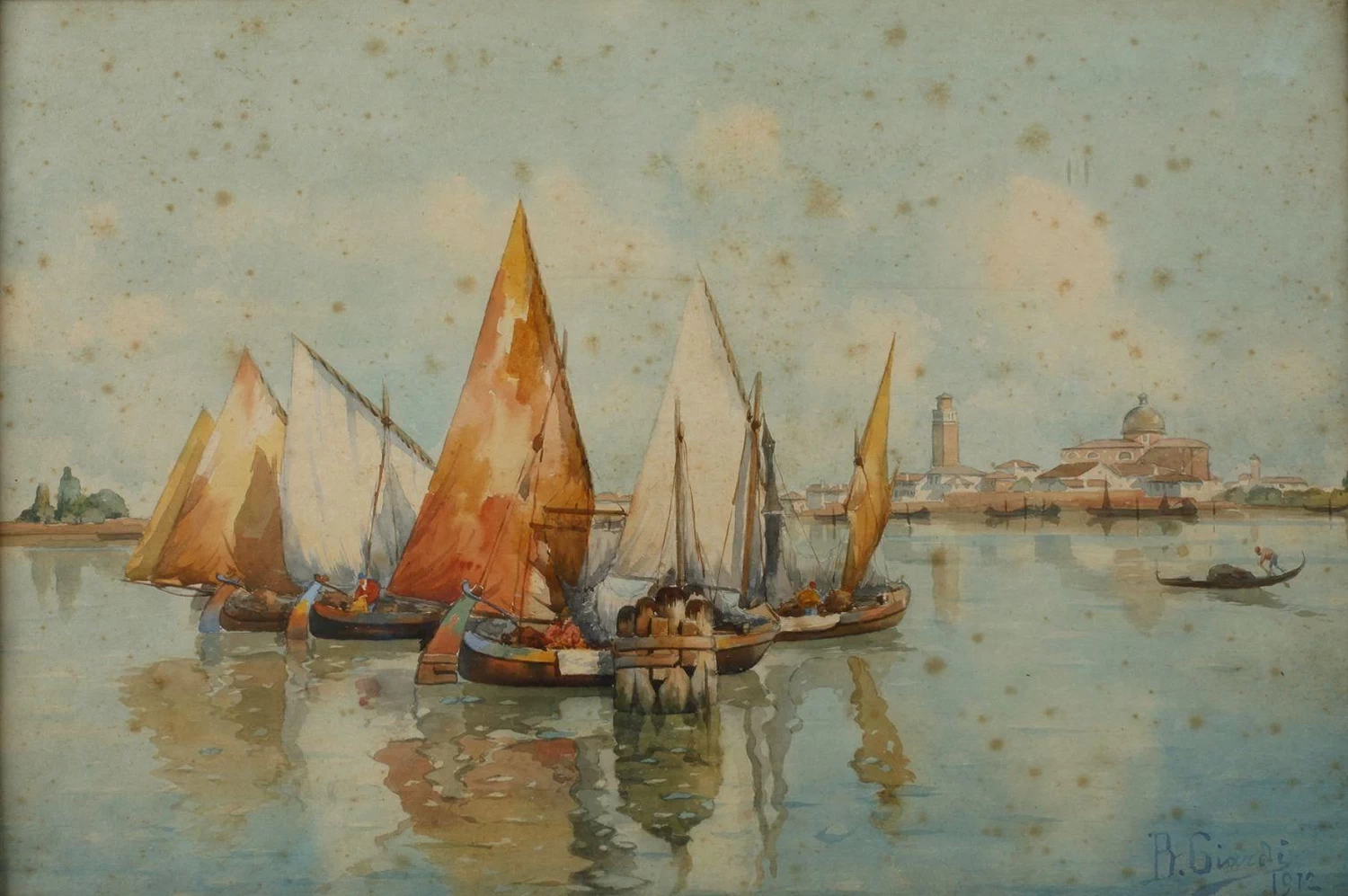 Barche a Venezia, 1912